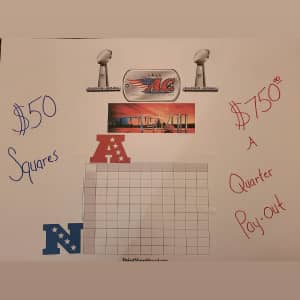 Superbowl Board Fundraiser